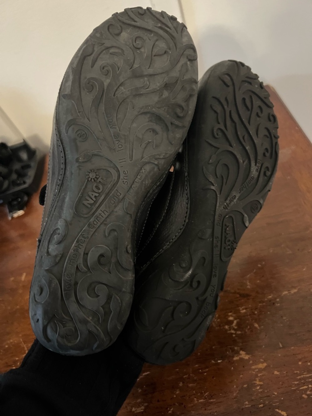 Naot Ringo Black Leather Mary Jane Clog Mules size 40 (US9) - Picture 4 of 6